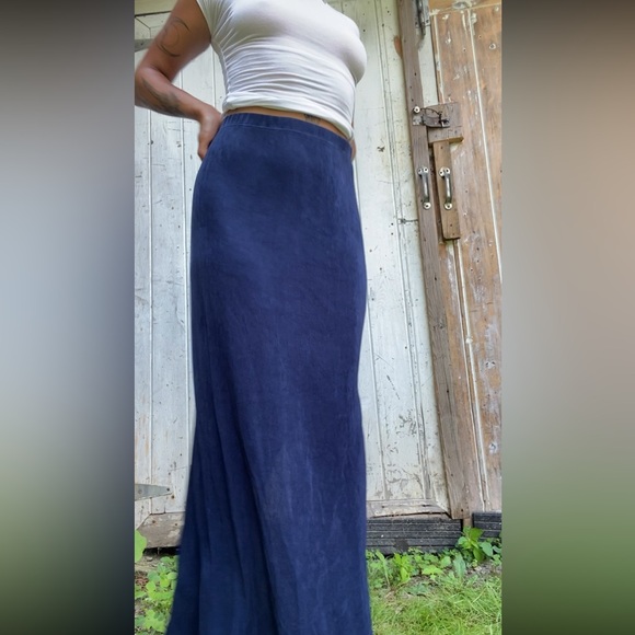 Midnight blue celestial long skirt - Picture 6 of 7